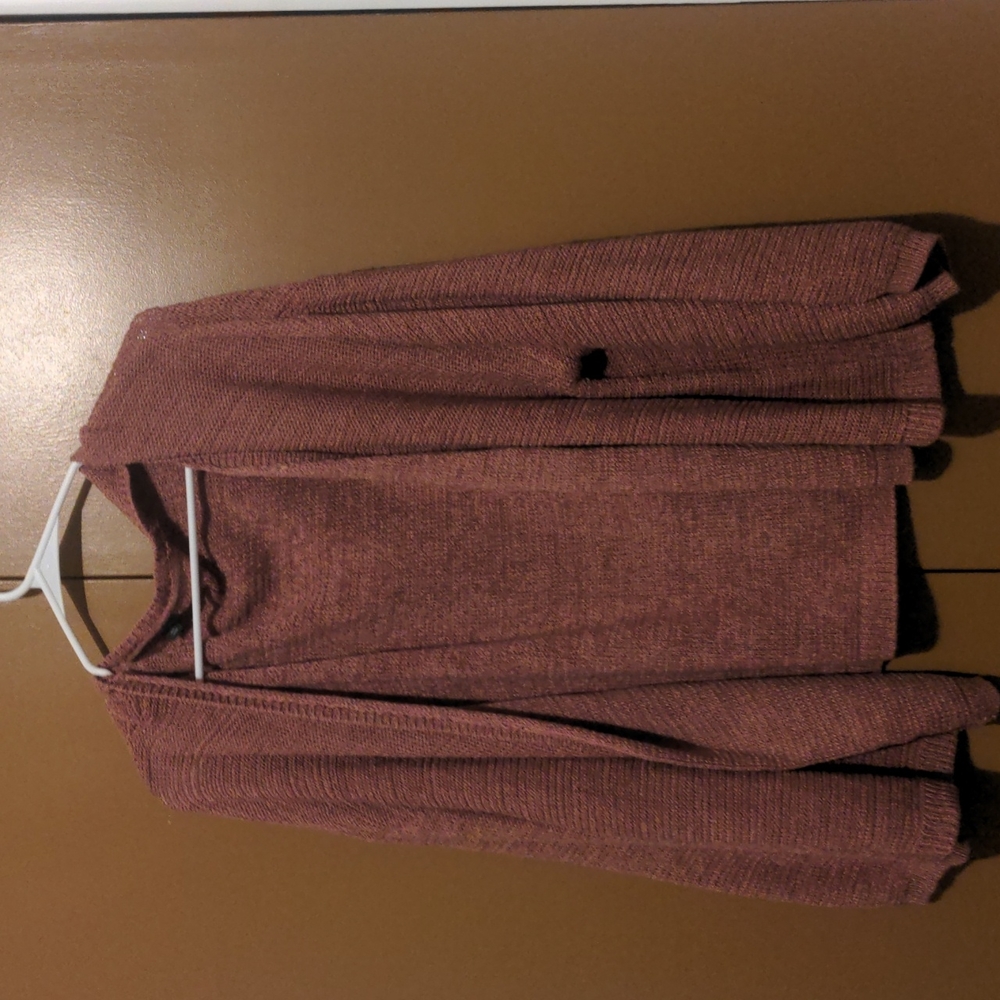 Pink knitted cardigan